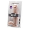 GET REAL - GODE 25,5 CM AVEC BILLES VIBRATEUR SKIN GET REAL