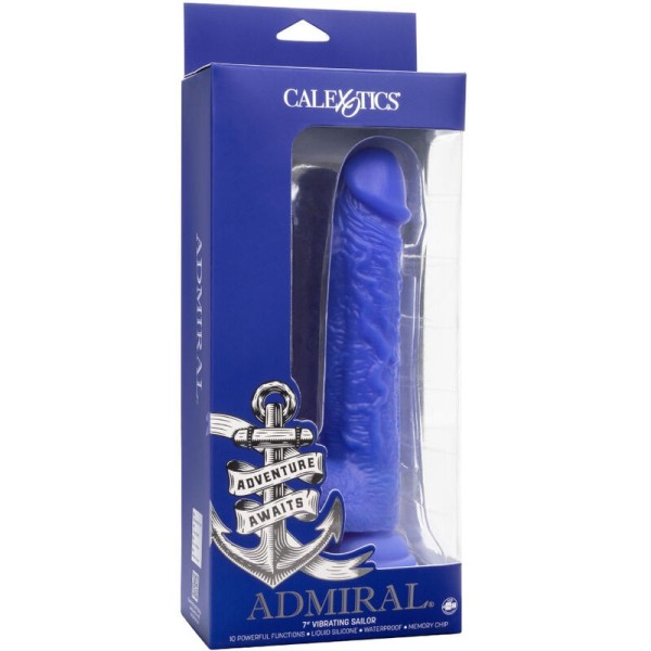 CALEXOTICS - ADMIRAL VIBRATEUR GODE RÉALISTE SAILOR BLEU CALEXOTICS