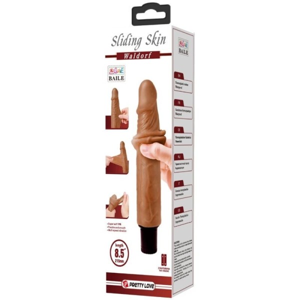 BONITO AMOR - VIBRADOR REALÍSTICO WALDORF 18 CM -O- 4 CM BONITO AMOR ALTO GRAU