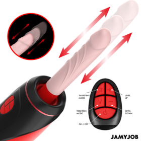 JAMYJOB - MASTURBATEUR AUTOMATIQUE PYSTON BASE AVEC DILDO À TÉLÉCOMMANDE JAMYJOB