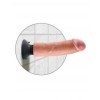 KING COCK - DILDO VIBRADOR 8.32 CM NATURAL KING COCK