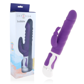 INTENSE - BOBBLE VIBRADOR ROTADOR DE SILICONA LILA INTENSE FUN
