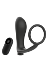 Anneau Pénis avec Plug Anal Noir Rechargeable - Pas Cher | Discrétion Garanties & Qualité Premium - ADDICTED TOYS