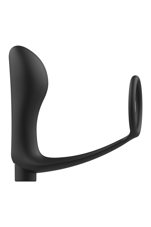Anneau Pénis avec Plug Anal Noir Rechargeable - Pas Cher | Discrétion Garanties & Qualité Premium - ADDICTED TOYS