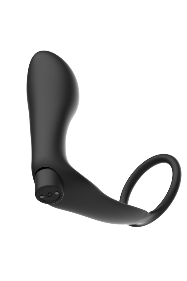 Anneau Pénis avec Plug Anal Noir Rechargeable - Pas Cher | Discrétion Garanties & Qualité Premium - ADDICTED TOYS