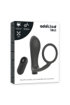 Anneau Pénis avec Plug Anal Noir Rechargeable - Pas Cher | Discrétion Garanties & Qualité Premium - ADDICTED TOYS