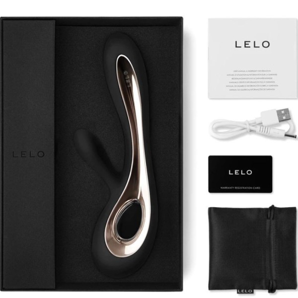 LELO - VIBRADOR COELHO PRETO SORAYA 2 LELO - Para clitóris