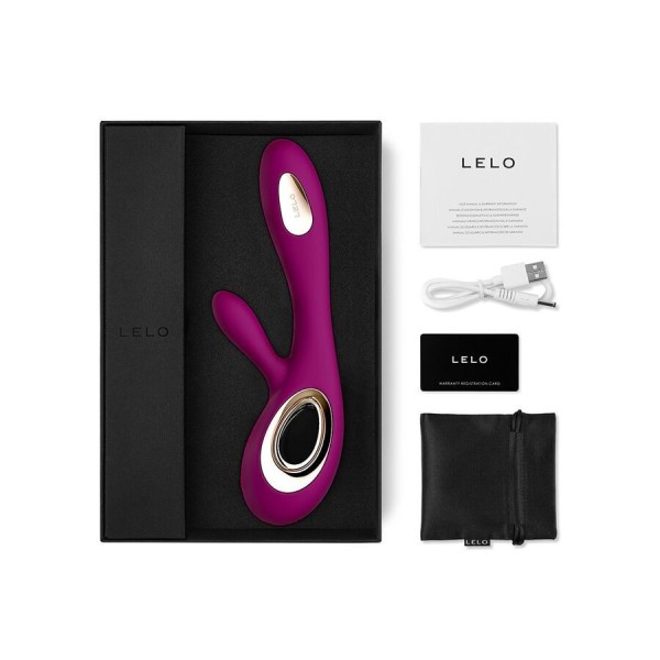 LELO - SORAYA WAVE VIBRATEUR LAPIN DEEP ROSE LELO - Vibrateurs HI-TECH