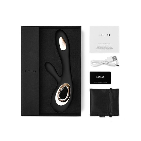 LELO - VIBRADOR SORAYA WAVE CONEJO NEGRO LELO - Vibradores HI-TEC