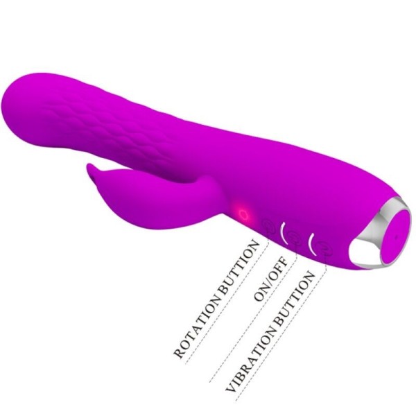PRETTY LOVE - VIBRATEUR MOLLY AVEC ROTATION RECHARGEABLE PRETTY LOVE