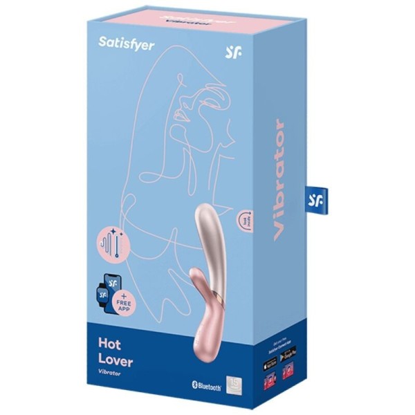 SATISFYER - VIBRATEUR HOT LOVER ROSE & BEIGE SATISFYER CONNECT