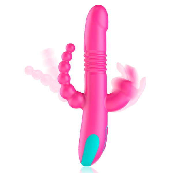 HAPPY LOKY - DONALD TRIPLE STIMULATION : ANAL, G-SPOT & CLITORAL WATCHME TECHNOLOGIE SANS FIL COMPATIBLE HAPPY LOKY