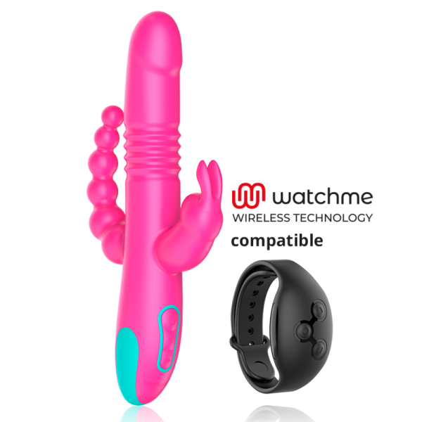 HAPPY LOKY - DONALD TRIPLE STIMULATION : ANAL, G-SPOT & CLITORAL WATCHME TECHNOLOGIE SANS FIL COMPATIBLE HAPPY LOKY