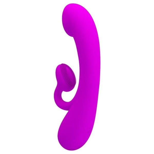 PRETTY LOVE - VIBRATEUR SINCÈRE ET ONDES STIMULANTES CLITORIDIENNES SILICONE VIOLET PRETTY LOVE