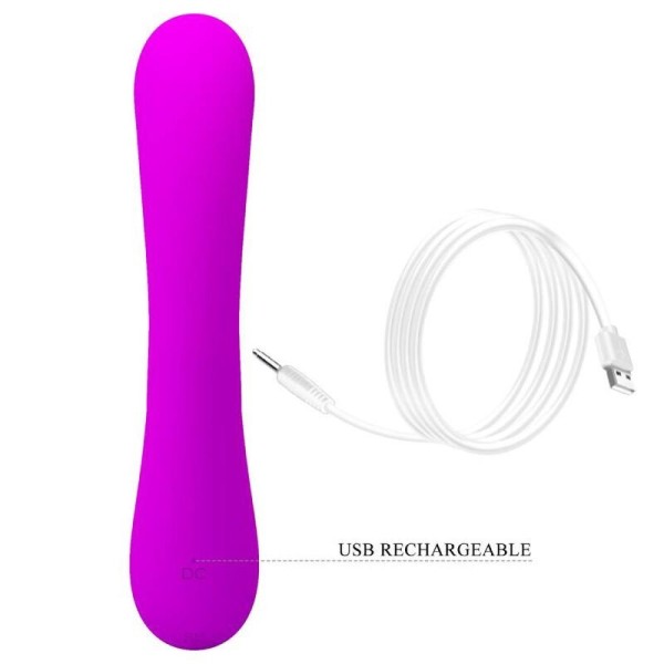PRETTY LOVE - VIBRATEUR SINCÈRE ET ONDES STIMULANTES CLITORIDIENNES SILICONE VIOLET PRETTY LOVE