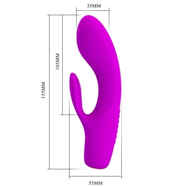 PRETTY LOVE - VIBRATEUR RECHARGEABLE TIM PURPLE PRETTY LOVE FLIRTATION