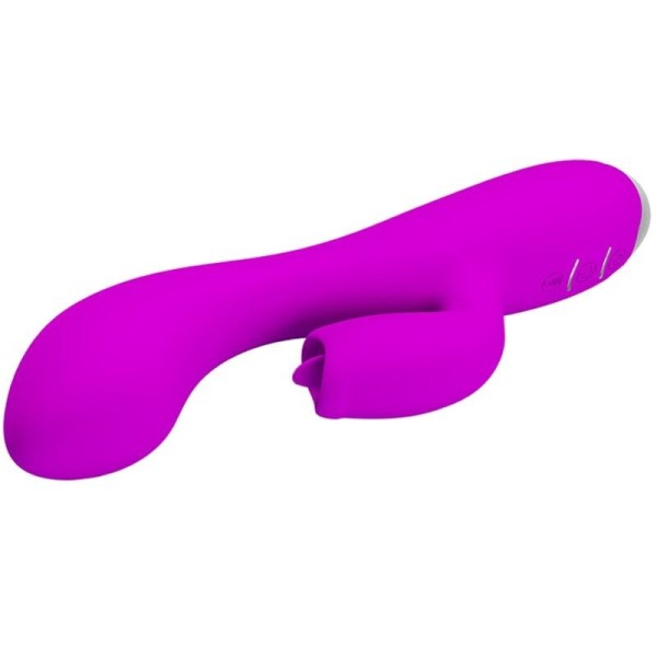 PRETTY LOVE - GLORIA VIBRADOR CONEJO RECARGABLE IMPERMEABLE MORAD