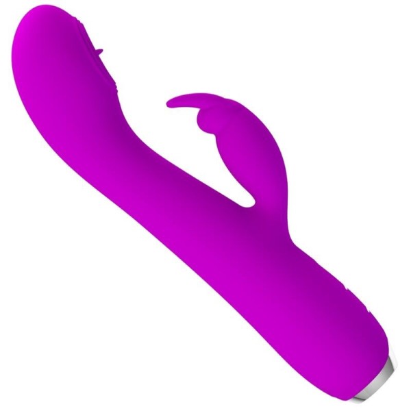 PRETTY LOVE - VIBRATEUR RECHARGEABLE RACHEL AVEC ONDES STIMULANTES VIOLET PRETTY LOVE C-TYPE