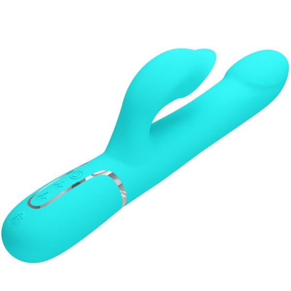 PRETTY LOVE - PERLES VIBRATEUR LAPIN VERT AQUA PRETTY LOVE FLIRTATION