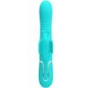 PRETTY LOVE - VIBRATEUR MULTIFONCTION LAPIN 4 EN 1 PAPILLON AQUA VERT PRETTY LOVE FLIRTATION