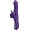 PRETTY LOVE - VIBRATEUR MULTIFONCTION LAPIN 4 EN 1 PAPILLON VIOLET PRETTY LOVE FLIRTATION
