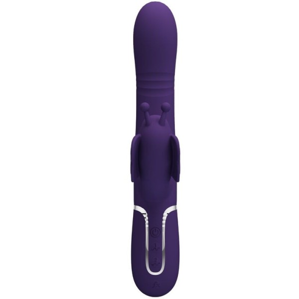 PRETTY LOVE - VIBRATEUR MULTIFONCTION LAPIN 4 EN 1 PAPILLON VIOLET PRETTY LOVE FLIRTATION