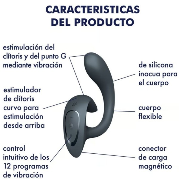 SATISFYER - G FOR GODDESS 1 VIBRATEUR RABBIT GRIS FONC? SATISFYER VIBRATOR