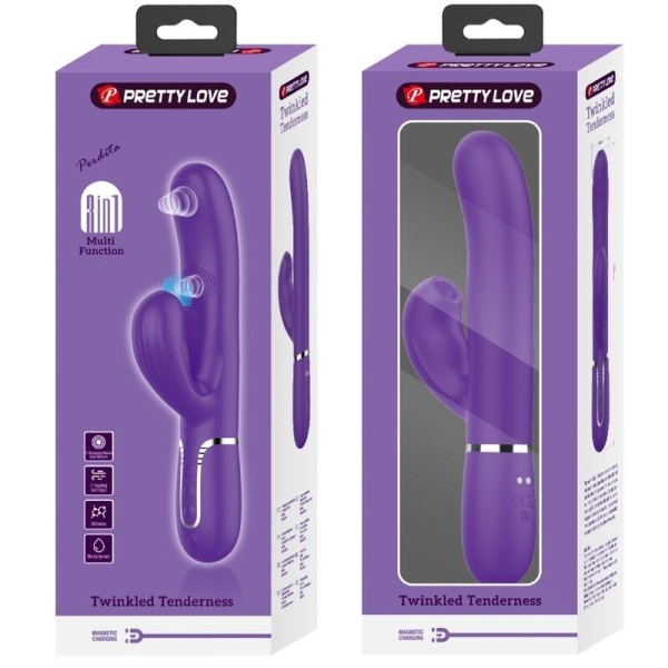 PRETTY LOVE - PERLITA VIBRATEUR G-SPOT 3 EN 1 MULTIFONCTION VIOLET PRETTY LOVE FLIRTATION