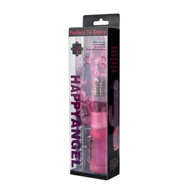 BAILE - MINI ROTATEUR LAPIN ROSE AVEC SUPERSTIMULATEUR BAILE ROTATIONS