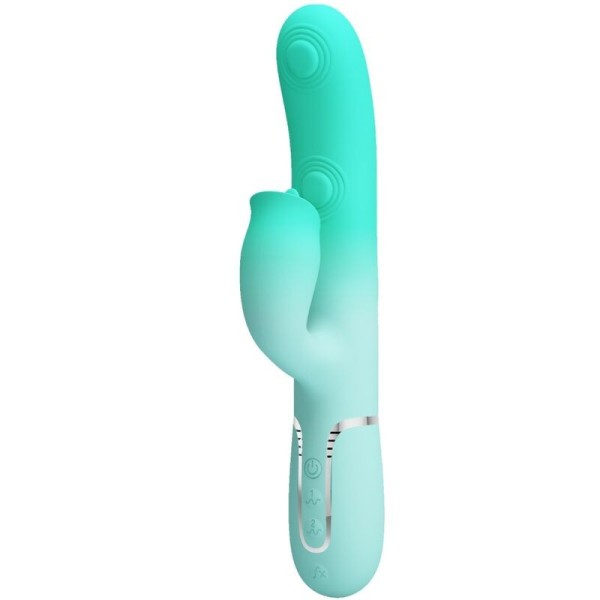 PRETTY LOVE - GIGI VIBRADOR CONEJO MULTIFUNCIÓN AQUA VERDE PRETTY