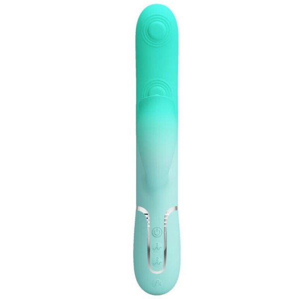 PRETTY LOVE - GIGI VIBRADOR CONEJO MULTIFUNCIÓN AQUA VERDE PRETTY