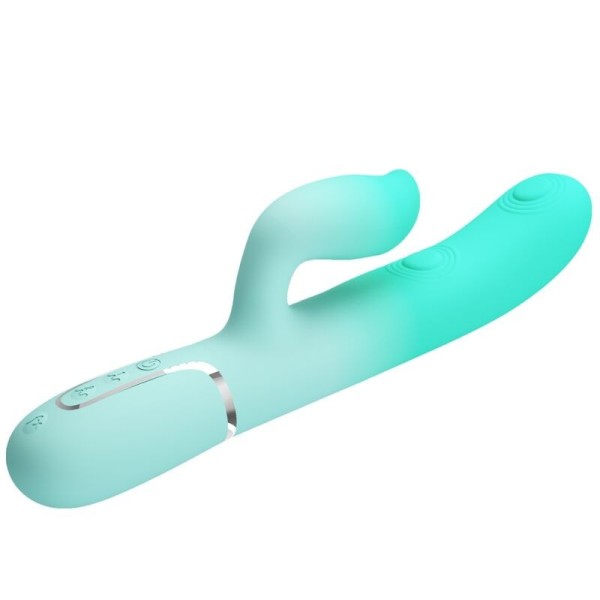 PRETTY LOVE - GIGI VIBRADOR CONEJO MULTIFUNCIÓN AQUA VERDE PRETTY