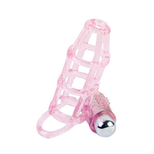BAILE - COUVERTURE ET ANNEAU EN SILICONE SWEET 10 RYTHMES POUR LE PÉNIS ROSE BAILE FOR HIM