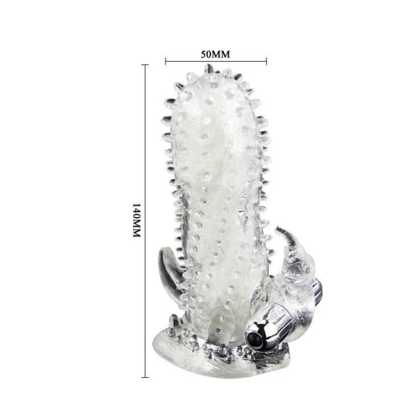 BAILE - BRAVE MAN CONEJO VIBRADOR EXTENSIÓN DE PENE BAILE PARA ÉL