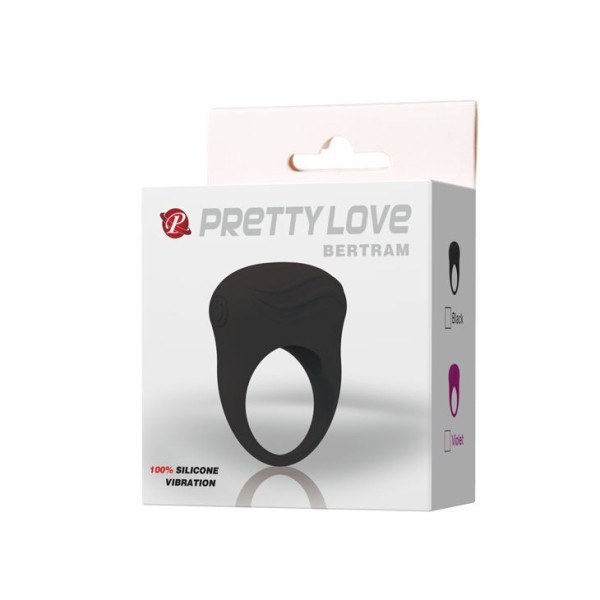 PRETTY LOVE - BERTRAM ANILLO VIBRADOR NEGRO PRETTY LOVE MASCULINO
