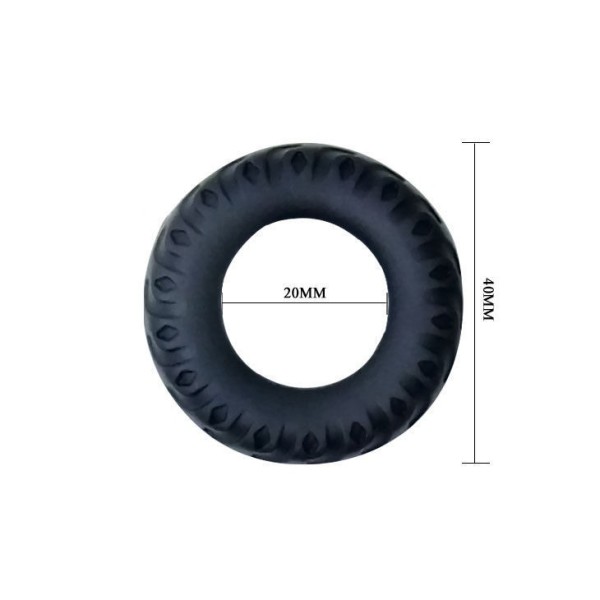 BAILE - COCKRING TITAN NEGRO VERDE 2 CM BAILE PARA ÉL