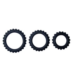 BAILE - TITAN SET 3 PCS COCK RING NOIR 2.8 + 2.4 + 1.9 CM BAILE FOR HIM