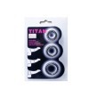 BAILE - TITAN SET 3 PCS COCK RING NOIR 2.8 + 2.4 + 1.9 CM BAILE FOR HIM