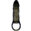 BAILE - HOUSSE DEXTENSION DE PÉNIS AVEC SANGLE POUR TESTICULES NOIR 13.5 CM BAILE FOR HIM
