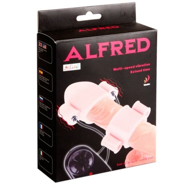 BAILE - CAPA VIBRADOR DE PÊNIS ALFRED COM BAILE PARA ELE CONTROLE