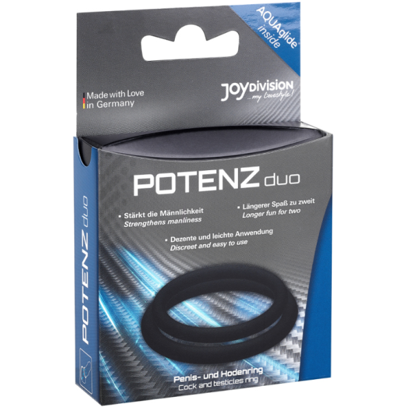 JOYDIVISION POTENZDUO - ANILLOS NEGRO - M JOYDIVISION POTENZDUO