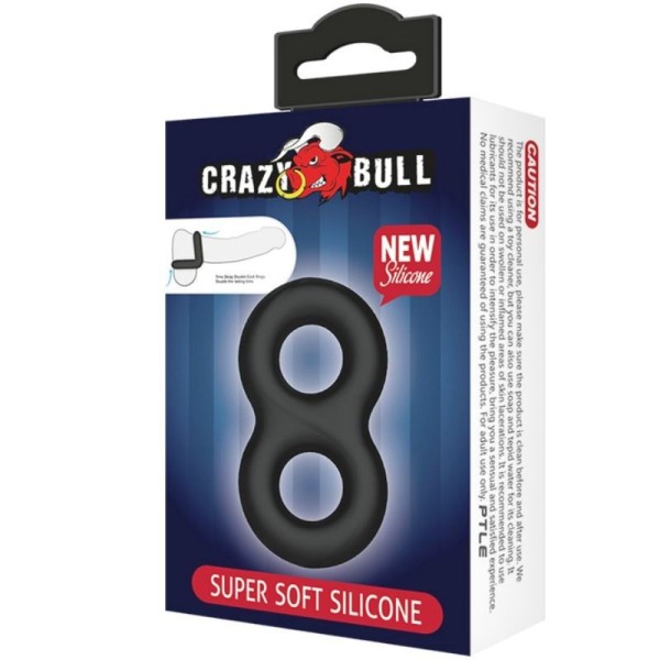 CRAZY BULL - DOUBLE ANNEAU MÉDICAL EN SILICONE CRAZY BULL
