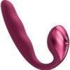 FUN FACTORY - ALLEGRO INSERÁVEL VIBRADOR DE PULSO DE AR ​​DUPLO VINHO TINTO FUN FACTORY