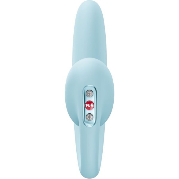 FUN FACTORY - VIBRATEUR À DOUBLE IMPULSION D'AIR CRESCENDO INSERABLE BLEU GLACÉ FUN FACTORY