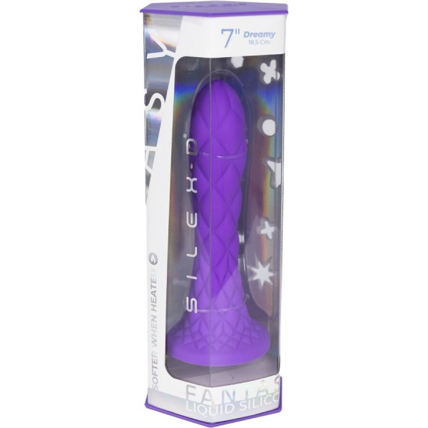 SILEXD - DREAMY DILDO FANTASY SILICONE LIQUIDE THERMORÉACTIF VIOLET 18,5 CM SILEXD