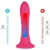 SILEXD - DREAMY DILDO FANTASY SILICONE LIQUIDE THERMOREACTIF FUCHSIA 18,5 CM SILEXD