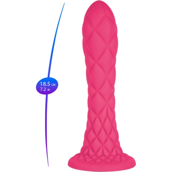 SILEXD - DREAMY DILDO FANTASY SILICONE LIQUIDE THERMOREACTIF FUCHSIA 18,5 CM SILEXD