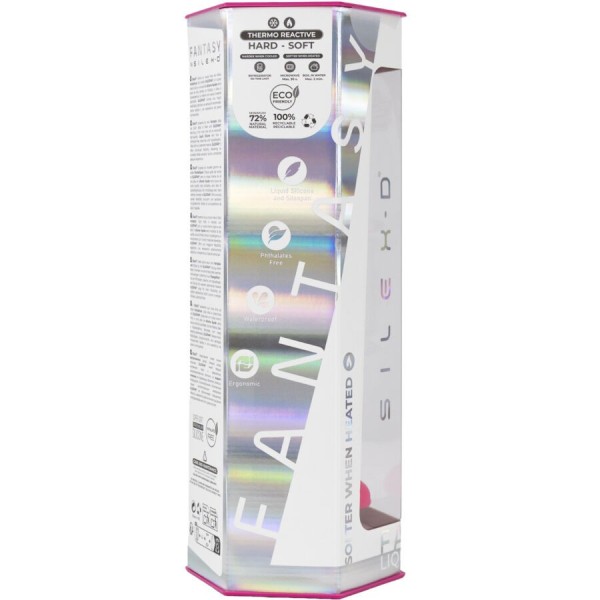 SILEXD - DREAMY DILDO FANTASY SILICONE LIQUIDE THERMOREACTIF FUCHSIA 18,5 CM SILEXD