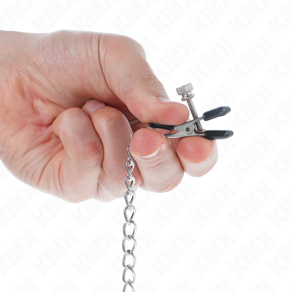 KINK - ALICATES PARA PEZONES CADENA PLANA PLATA 34 CM AGARRE PARA