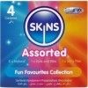 SKINS - PAQUETE DE 4 SKINS DE CONDONES PREMIUM SURTIDOS